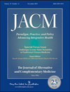 JOURNAL OF ALTERNATIVE AND COMPLEMENTARY MEDICINE封面